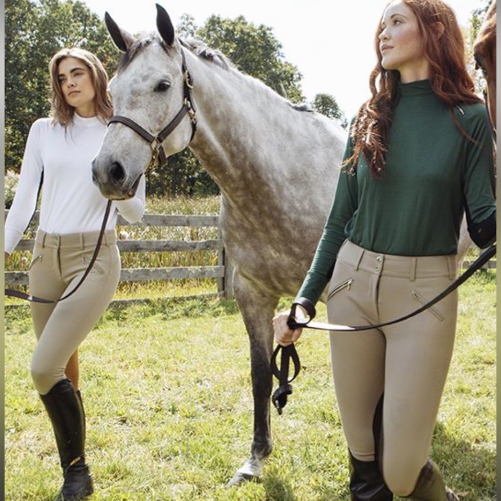 NWT Dolce & Gabbana Beige Riding Horse Pants Italy Size 38 stretch Authentic